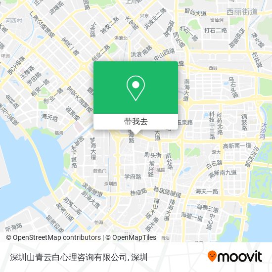 深圳山青云白心理咨询有限公司地图