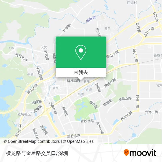 横龙路与金屋路交叉口地图