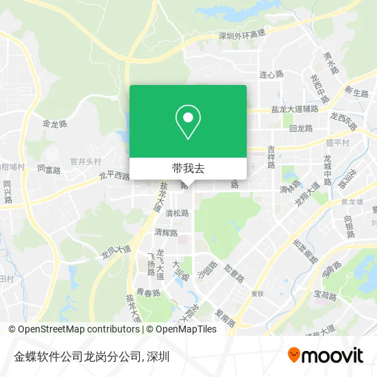 金蝶软件公司龙岗分公司地图