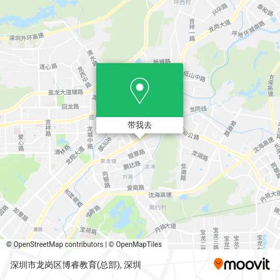 深圳市龙岗区博睿教育(总部)地图