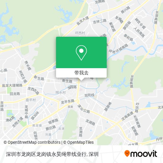 深圳市龙岗区龙岗镇永昊绳带线业行地图