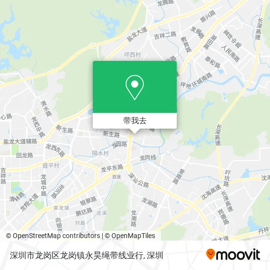 深圳市龙岗区龙岗镇永昊绳带线业行地图