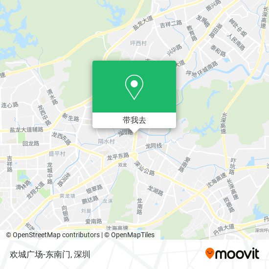 欢城广场-东南门地图