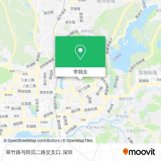 翠竹路与田贝二路交叉口地图
