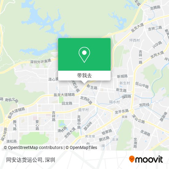 同安达货运公司地图