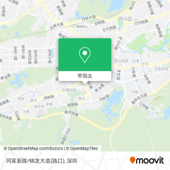 同富新路/锦龙大道(路口)地图