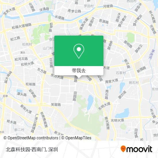 北森科技园-西南门地图
