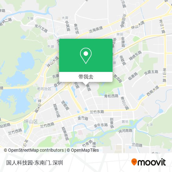 国人科技园-东南门地图