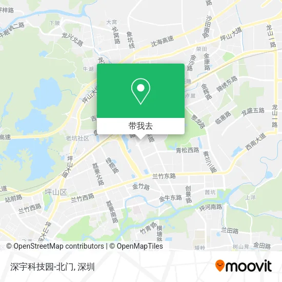 深宇科技园-北门地图