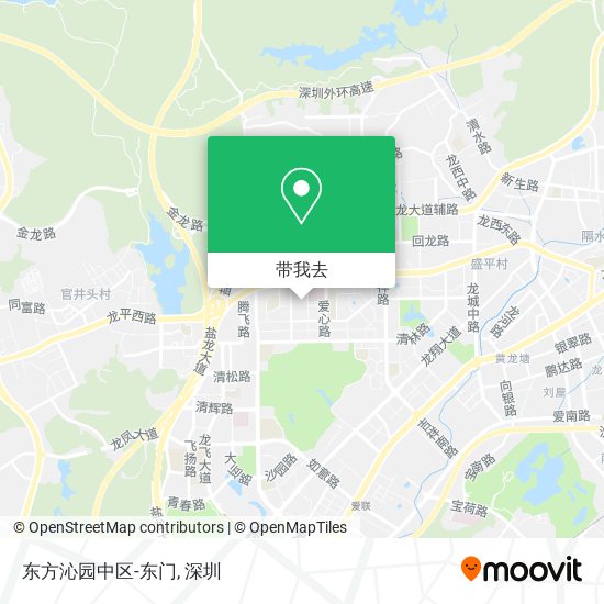 东方沁园中区-东门地图