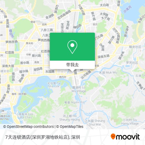 7天连锁酒店(深圳罗湖地铁站店)地图