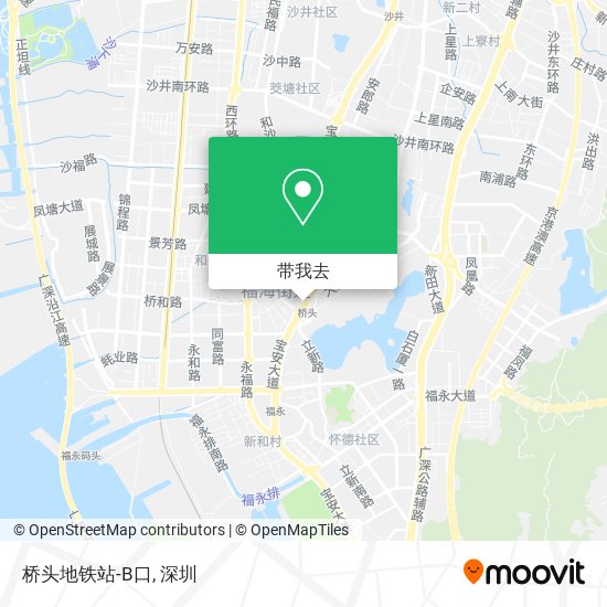 桥头地铁站-B口地图