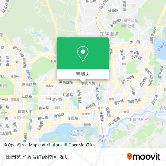 田园艺术教育红岭校区地图