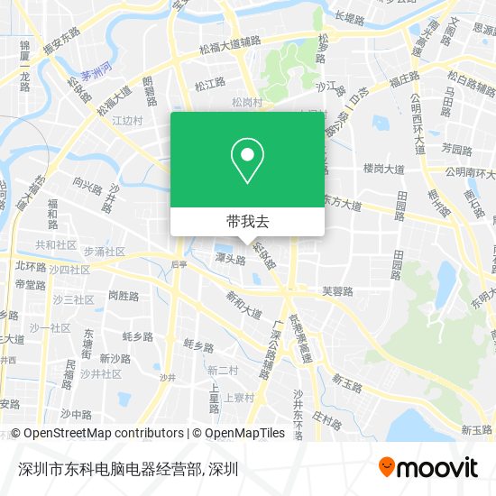 深圳市东科电脑电器经营部地图