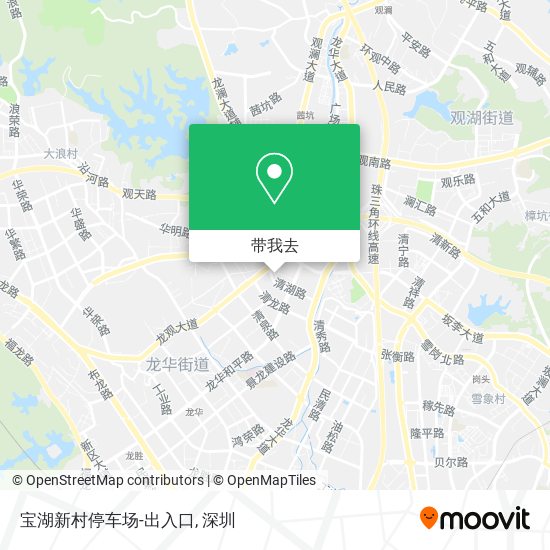 宝湖新村停车场-出入口地图