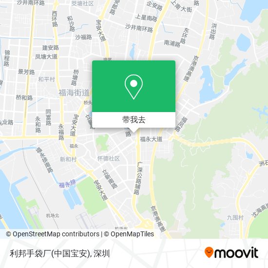 利邦手袋厂(中国宝安)地图