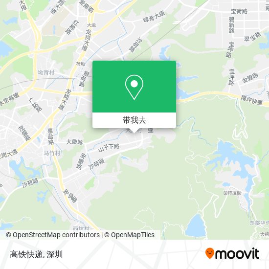 高铁快递地图