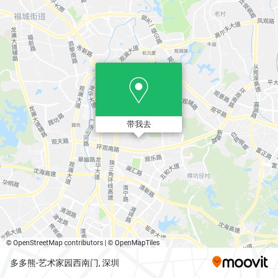 多多熊-艺术家园西南门地图