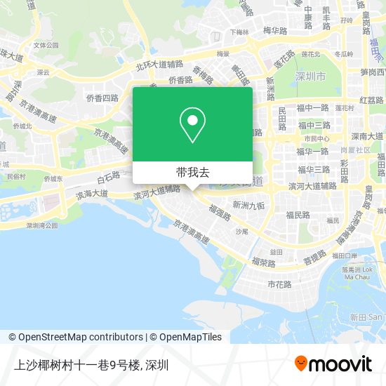 上沙椰树村十一巷9号楼地图