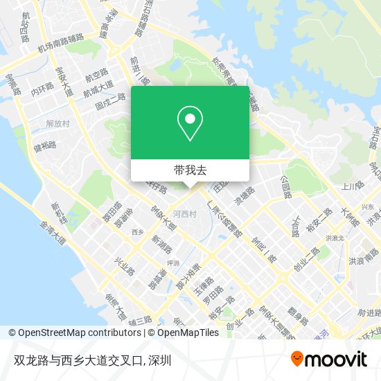 双龙路与西乡大道交叉口地图