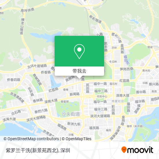紫罗兰干洗(新景苑西北)地图
