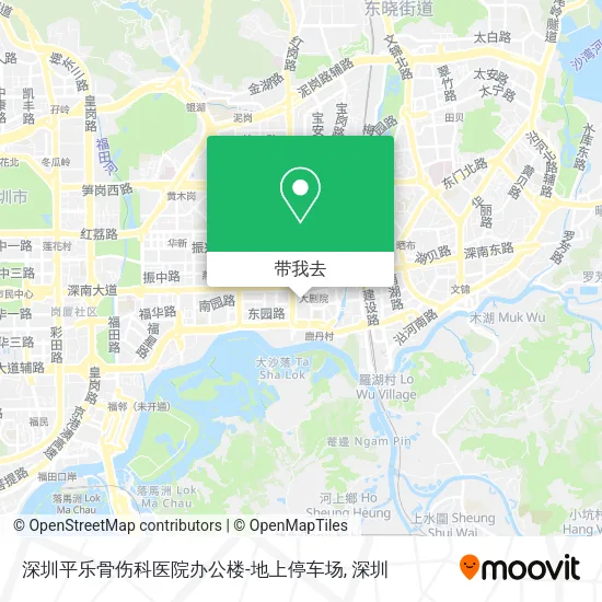 深圳平乐骨伤科医院办公楼-地上停车场地图