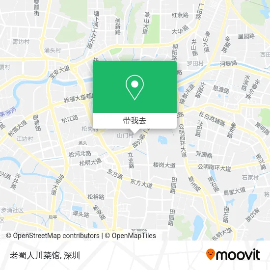 老蜀人川菜馆地图