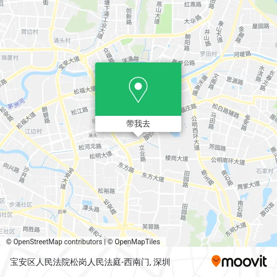 宝安区人民法院松岗人民法庭-西南门地图