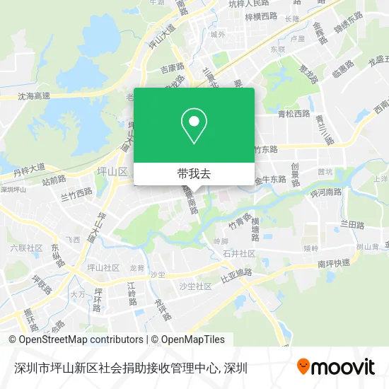 深圳市坪山新区社会捐助接收管理中心地图