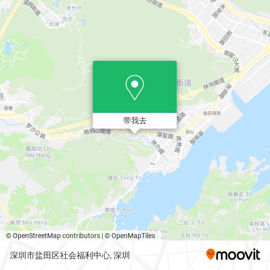 深圳市盐田区社会福利中心地图