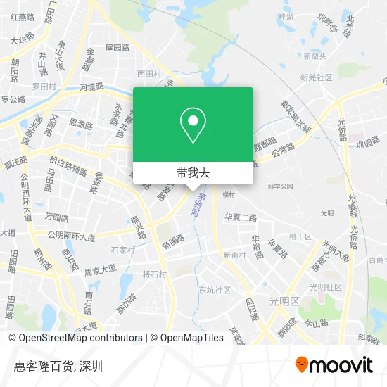 惠客隆百货地图