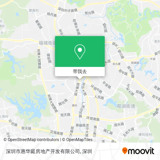 深圳市惠华庭房地产开发有限公司地图
