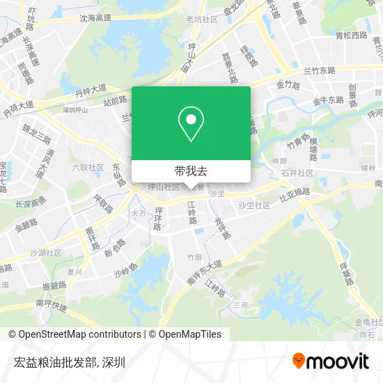 宏益粮油批发部地图