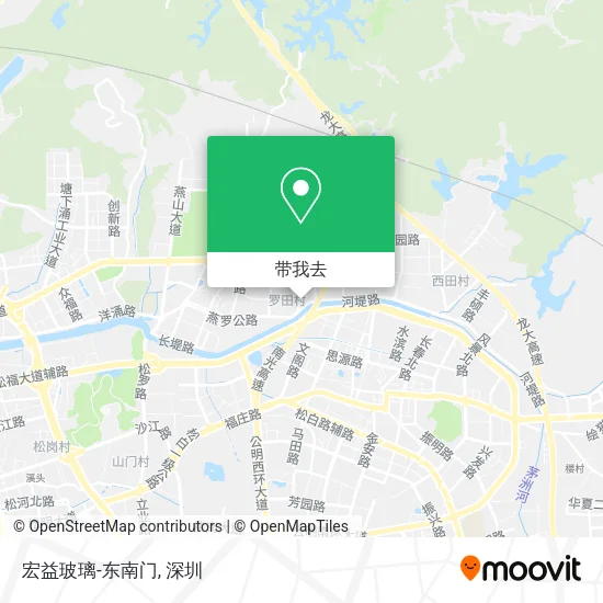 宏益玻璃-东南门地图