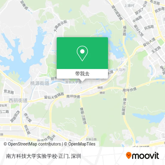 南方科技大学实验学校-正门地图