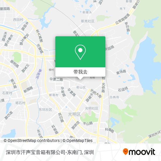 深圳市汗声宝音箱有限公司-东南门地图