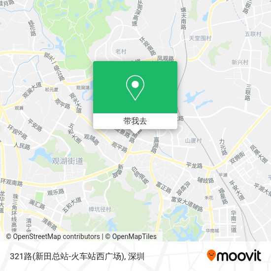 321路(新田总站-火车站西广场)地图
