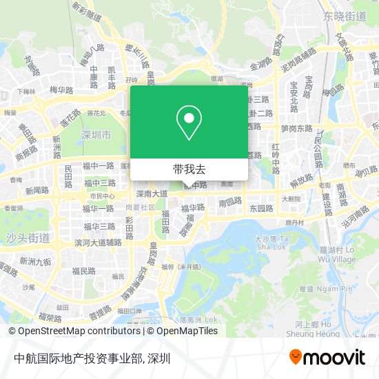 中航国际地产投资事业部地图