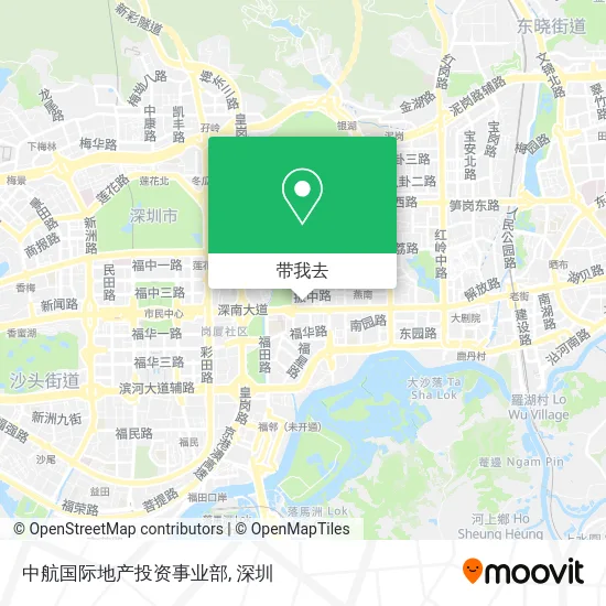 中航国际地产投资事业部地图