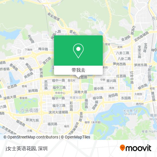 j女士英语花园地图