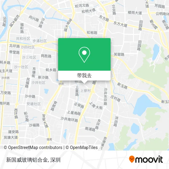 新国威玻璃铝合金地图