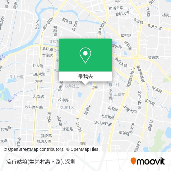 流行姑娘(坣岗村惠南路)地图