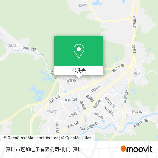 深圳市冠旭电子有限公司-北门地图