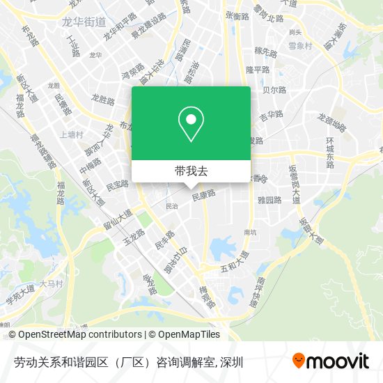 劳动关系和谐园区（厂区）咨询调解室地图