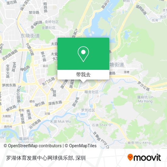 罗湖体育发展中心网球俱乐部地图