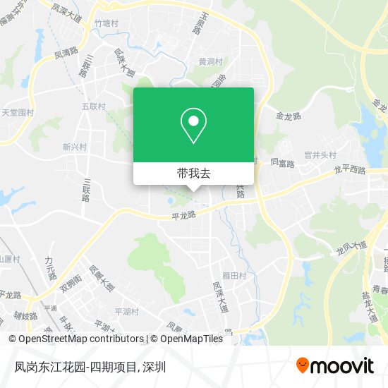 凤岗东江花园-四期项目地图