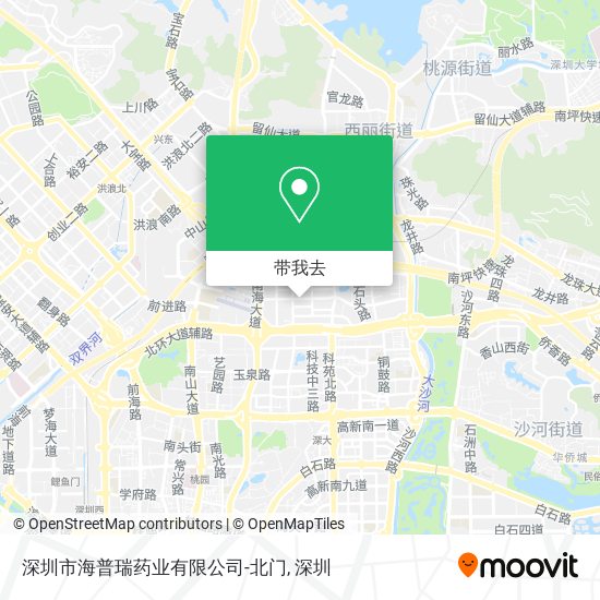 深圳市海普瑞药业有限公司-北门地图