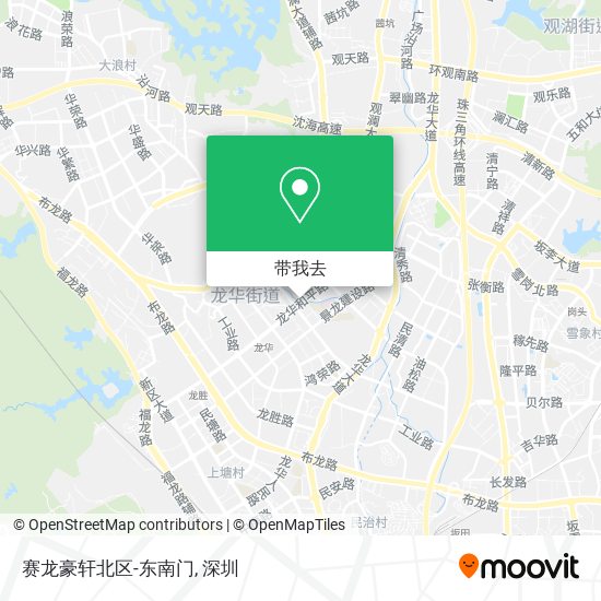 赛龙豪轩北区-东南门地图