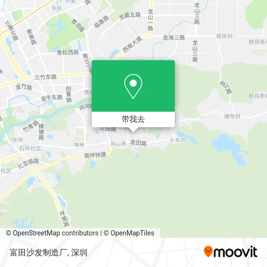 富田沙发制造厂地图