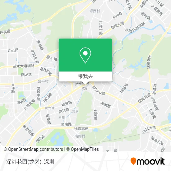 深港花园(龙岗)地图